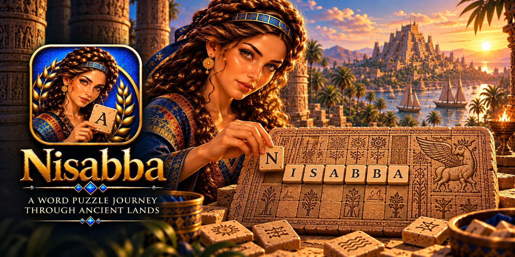 Nisabba – Artwork des antiken Wortpuzzlespiels